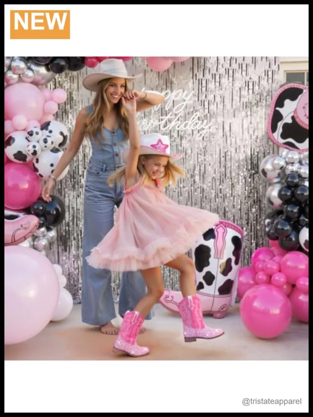 Girls Cowgirl Boots Mid Calf Glitter Toddler Cowboy Boot Little Big Kid Western